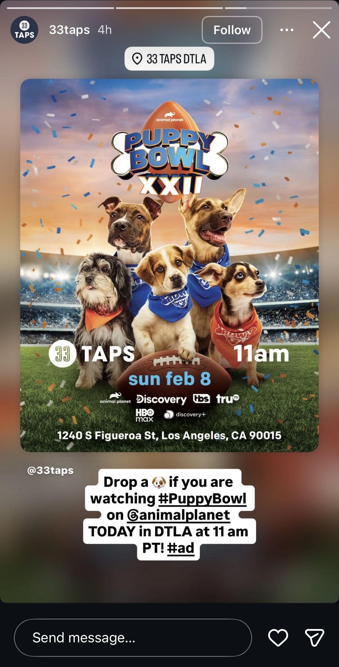 33 Taps - Instagram Story - 1